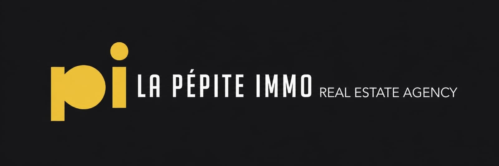 logo de la pépite immobilière noir
